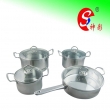 8PCS Capsuled Bottom Straight Cookware Set