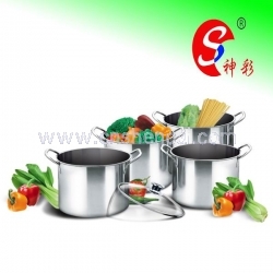 8pcs Tall Stock Pot Sets with Glass Lid