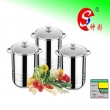 6pcs Capsuled Bottom Tall Stock Pot Set