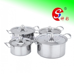 Stainless Steel Cookware Set with Olivary Knob